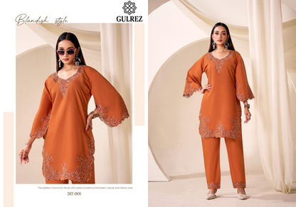 Daisy Karachi Gulrez Roman Silk Co Ord Set Wholesaler India