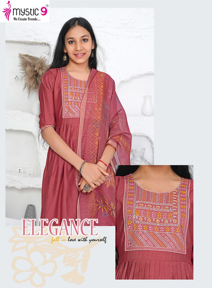 Daisy Vol 1 Mystic 9 Vertican Girls Readymade Pant Suits Wholesaler