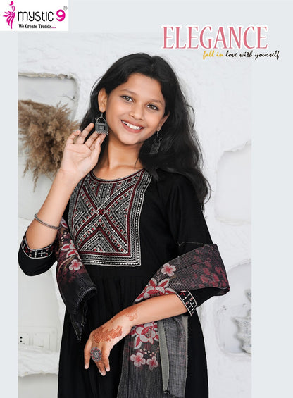 Daisy Vol 1 Mystic 9 Vertican Girls Readymade Pant Suits Wholesaler