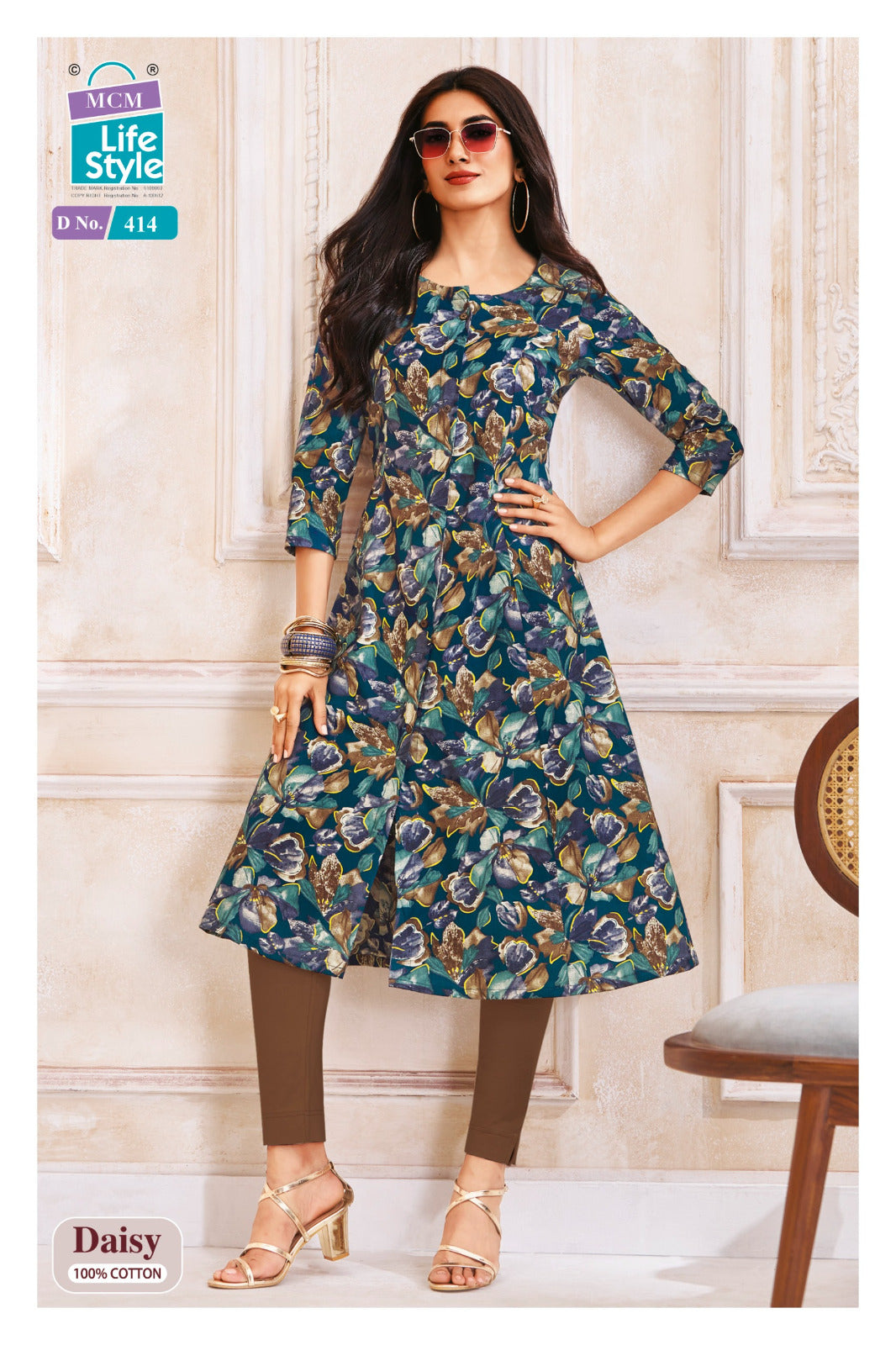 Daisy Vol 4 Mcm Lifestyle Cotton A-Line Kurti Exporter