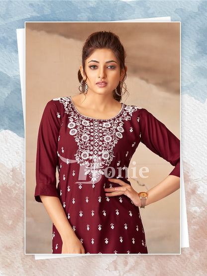 Daisy Vol 5 Bonie Rayon 14Kg Short Kurtis Manufacturer Gujarat