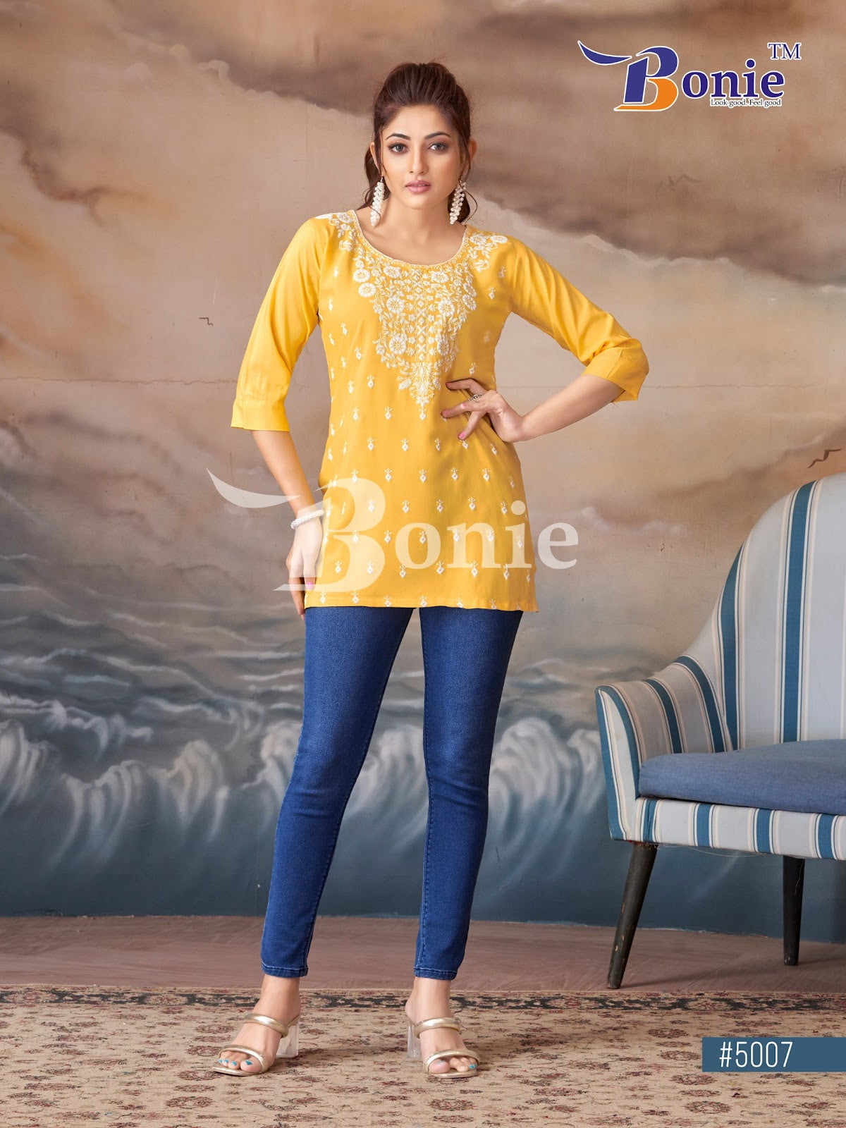 Daisy Vol 5 Bonie Rayon 14Kg Short Kurtis Manufacturer Gujarat