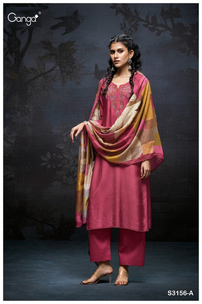 Daiva 3156 Ganga Premium Bemberg Plazzo Style Suits Wholesaler Gujarat