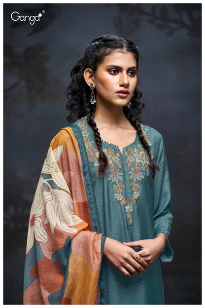 Daiva 3156 Ganga Premium Bemberg Plazzo Style Suits Wholesaler Gujarat