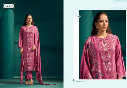 Daizy 5001 Kesar Viscose Pashmina Suits Wholesale