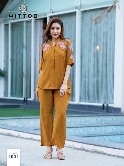 Daizy Mittoo Viscose Co Ord Set Supplier Gujarat