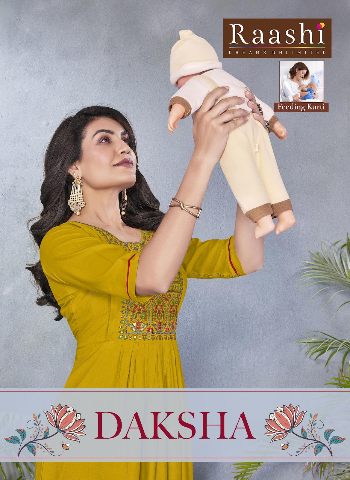 Daksha Raashi Rayon Feeding Kurtis Wholesaler Gujarat