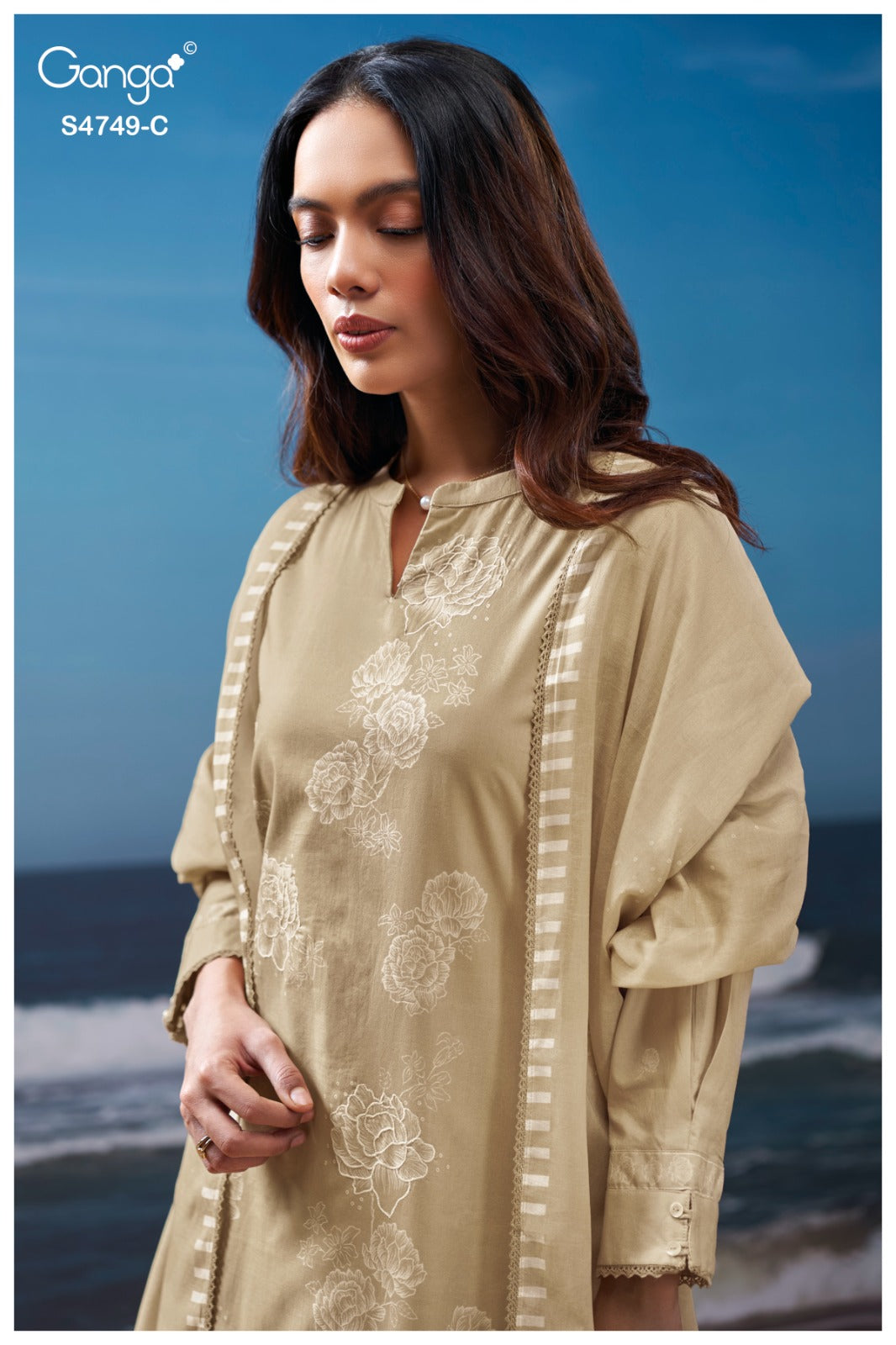 Dakshii 4749 Ganga Cotton Pant Style Suits Wholesaler Gujarat