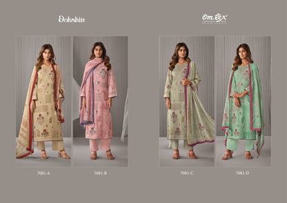 Dakshin Omtex Cotton Linen Plazzo Style Suits Wholesaler Gujarat