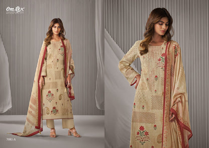 Dakshin Omtex Cotton Linen Plazzo Style Suits Wholesaler Gujarat