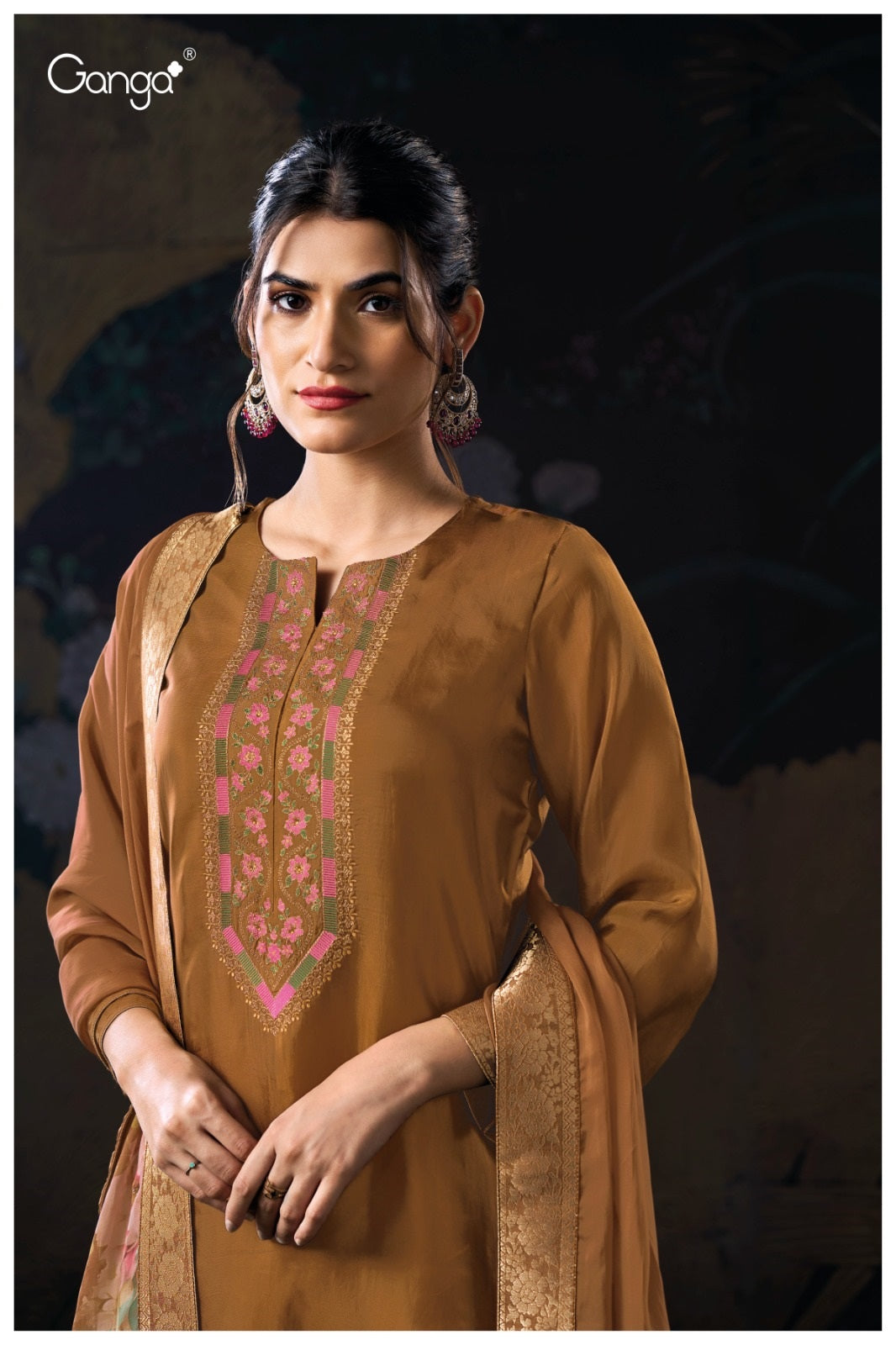Dalys 3136 Ganga Premium Bemberg Plazzo Style Suits Exporter India