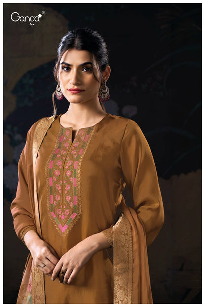 Dalys 3136 Ganga Premium Bemberg Plazzo Style Suits Exporter India