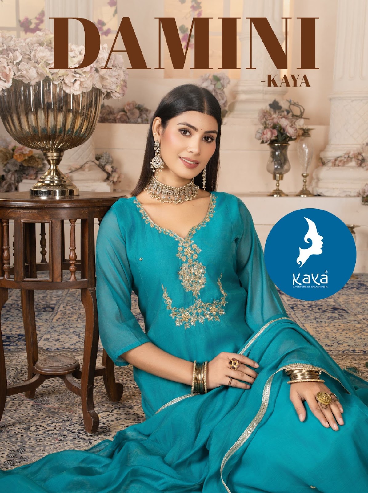 Damini Kaya Chanderi Readymade Anarkali Suits Wholesale Rate