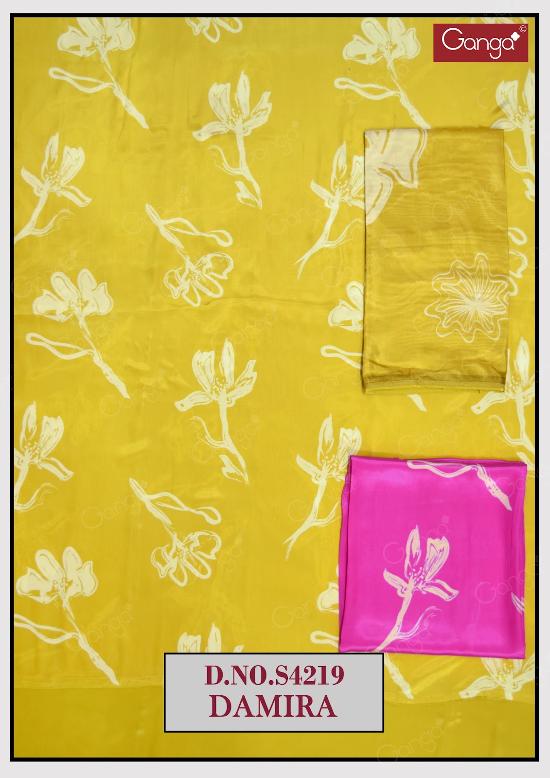 Damira 4219 Ganga Premium Viscose Salwar Suits Manufacturer Gujarat