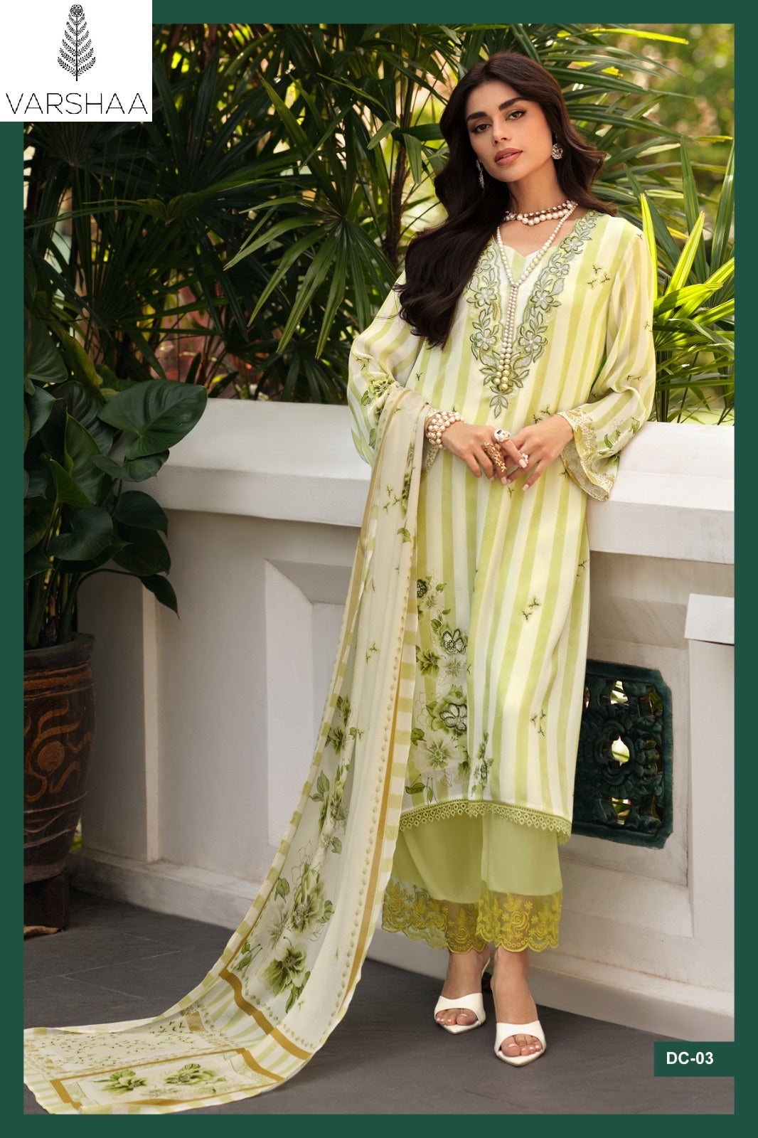 Dance Varshaa Viscose Chinon Pant Style Suits Supplier India