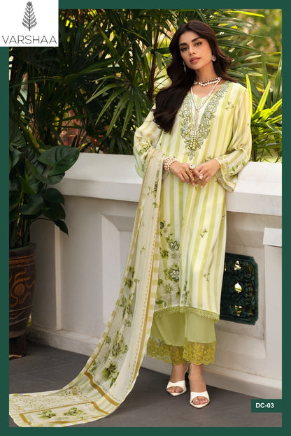 Dance Varshaa Viscose Chinon Pant Style Suits Supplier India