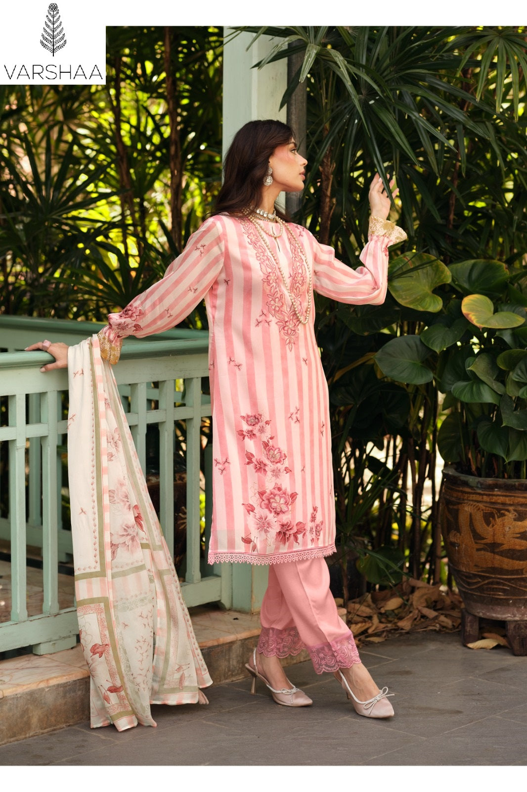 Dance Varshaa Viscose Chinon Pant Style Suits Supplier India