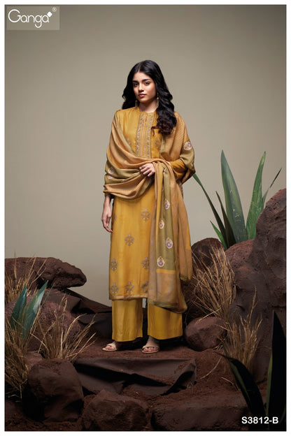 Danika 3812 Ganga Pashmina Suits Wholesale Price