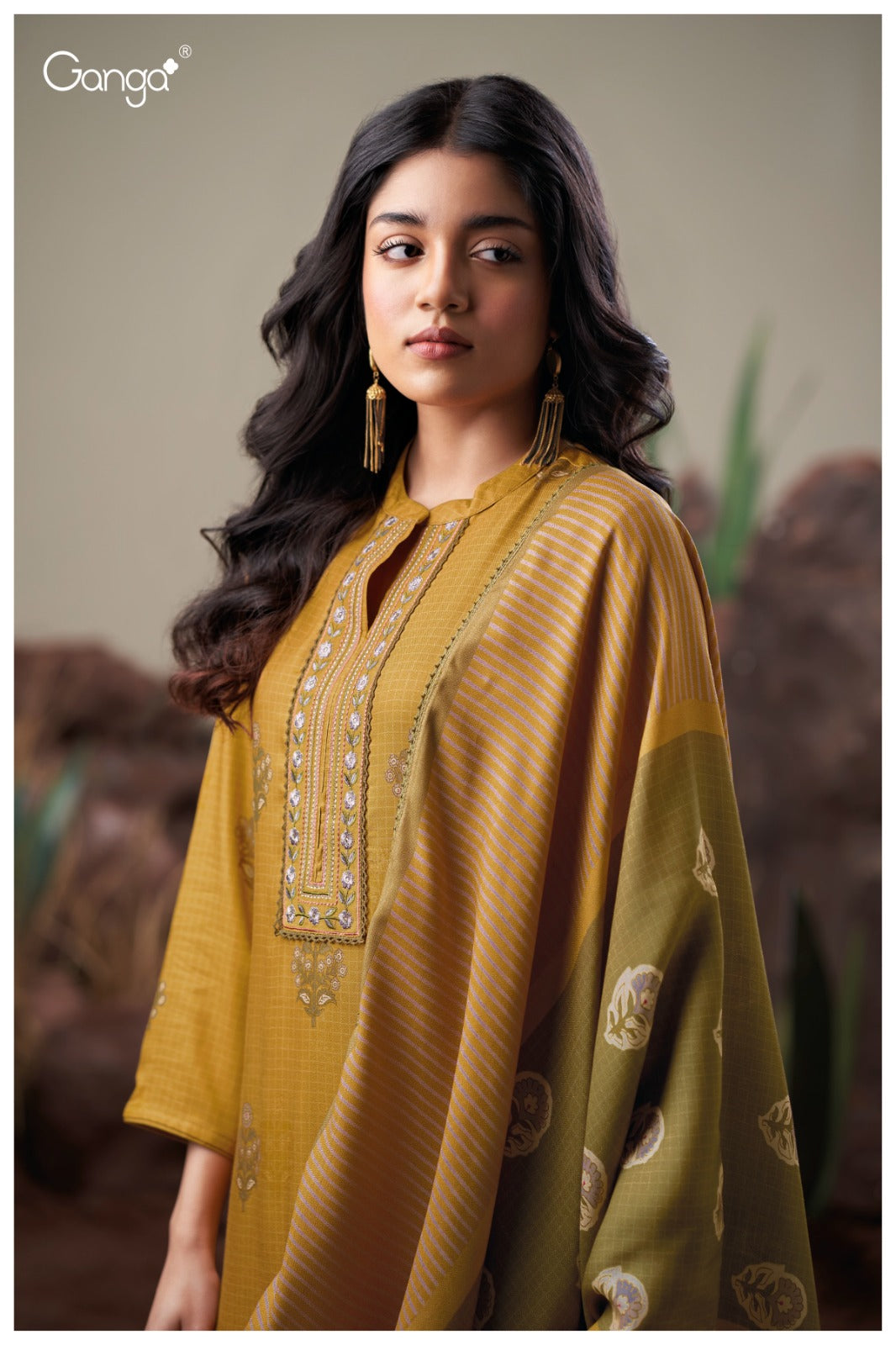 Danika 3812 Ganga Pashmina Suits Wholesale Price