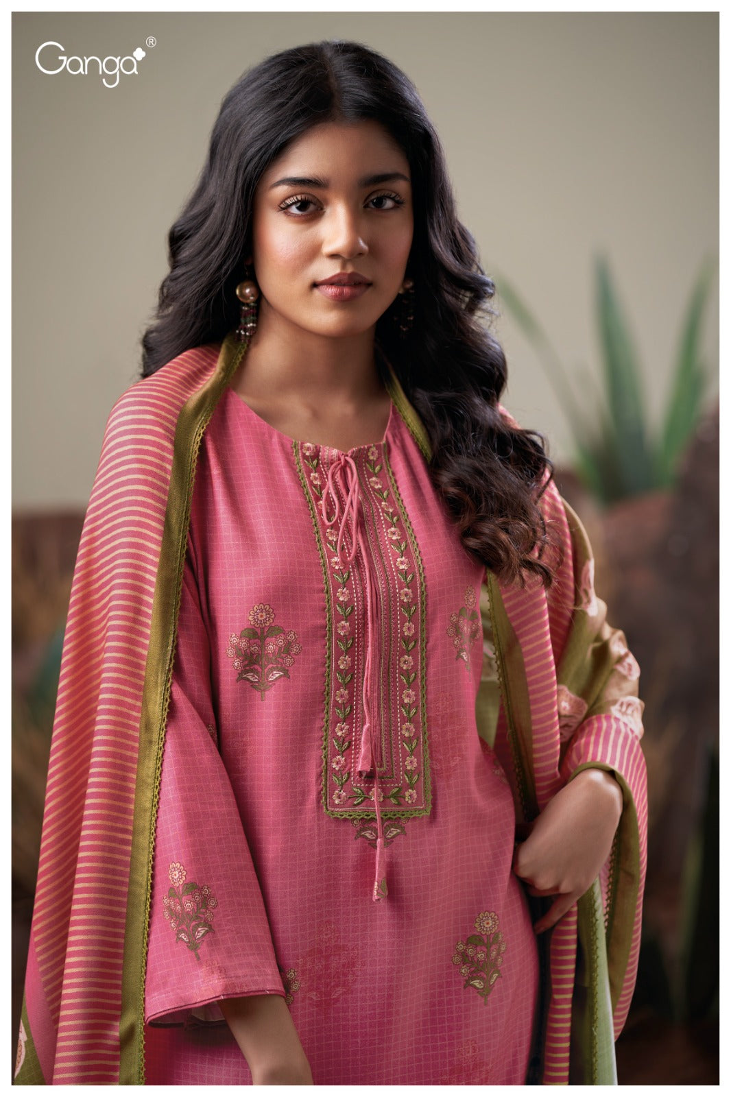 Danika 3812 Ganga Pashmina Suits Wholesale Price