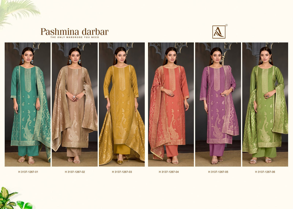 Darbar Alok Viscose Pashmina Suits Supplier India