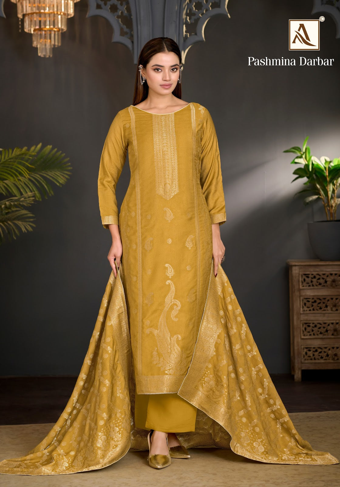 Darbar Alok Viscose Pashmina Suits Supplier India