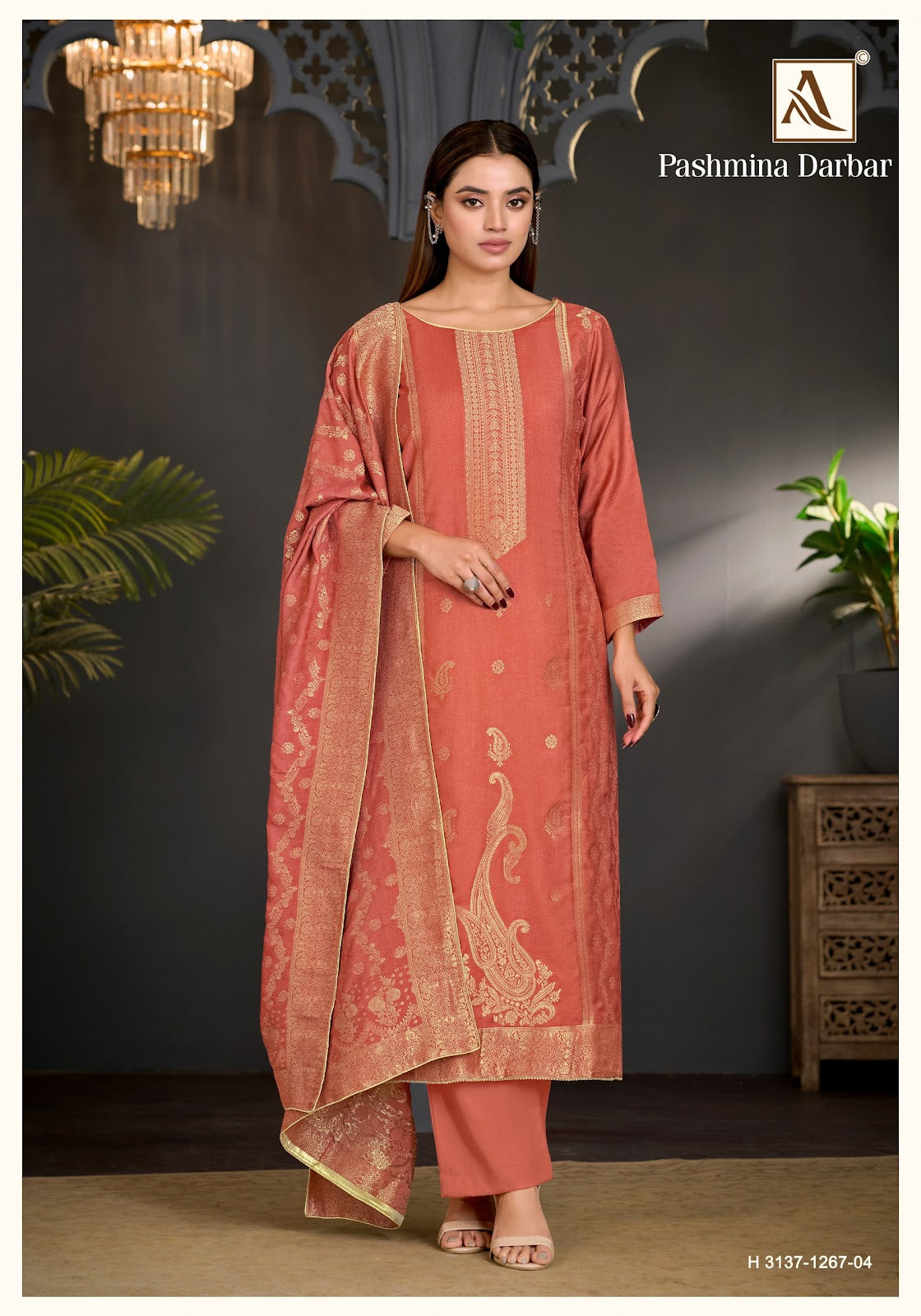 Darbar Alok Viscose Pashmina Suits Supplier India