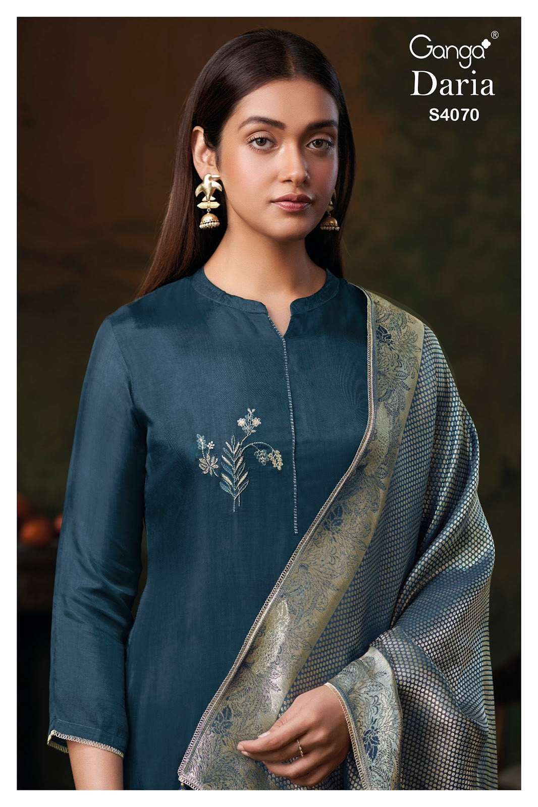 Daria 4070 Ganga Pant Style Suits Supplier India