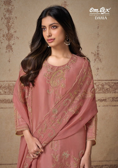 Daria Omtex Silk Pant Style Suits Exporter Gujarat
