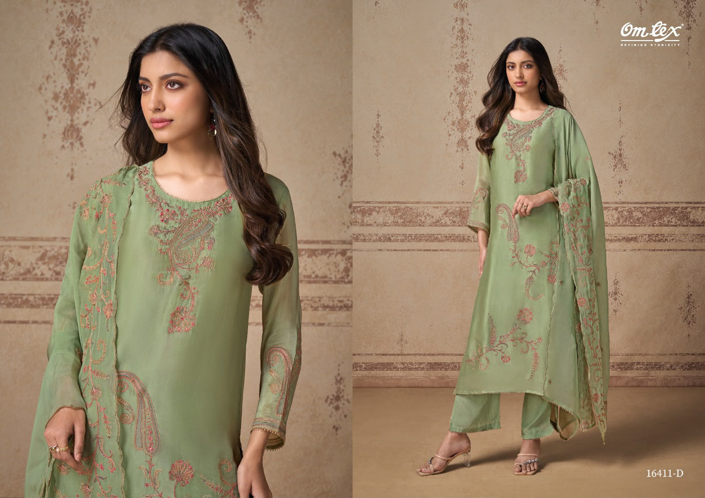 Daria Omtex Silk Pant Style Suits Exporter Gujarat