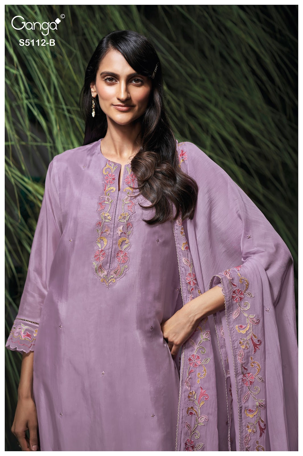 Dariah S5112 Ganga Bemberg Plazzo Style Suits Exporter India