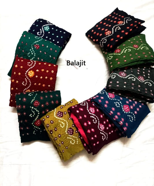 Dark Multi Balajit Satin Salwar Suits Manufacturer Gujarat