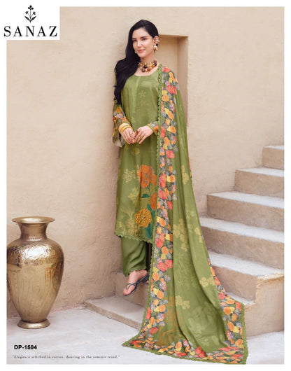 Dark Petals Sanaz Viscose Muslin Pant Style Suits Wholesaler India