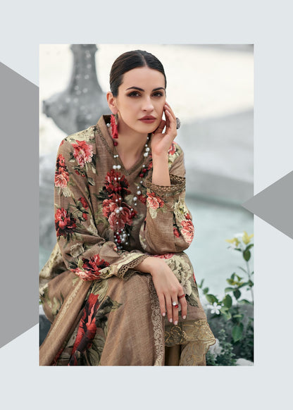 Dark Petals Varsha Fashions Viscose Pashmina Suits Manufacturer Ahmedabad