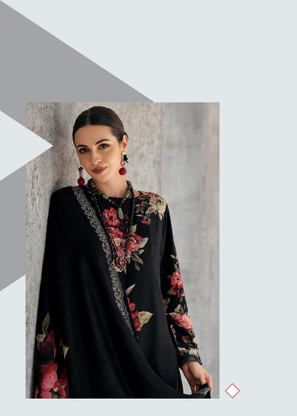 Dark Petals Varsha Fashions Viscose Pashmina Suits Manufacturer Ahmedabad