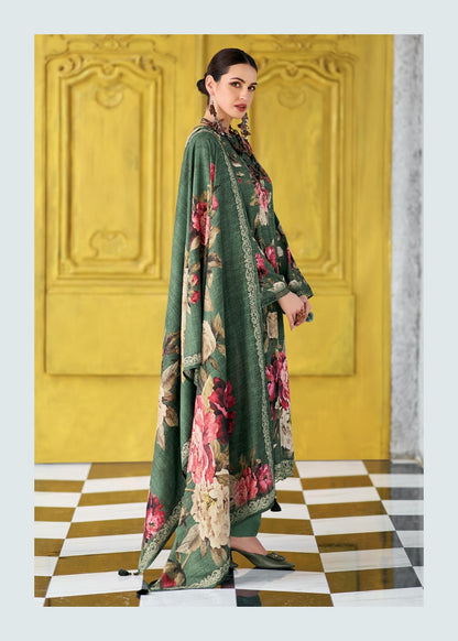 Dark Petals Varsha Fashions Viscose Pashmina Suits Manufacturer Ahmedabad