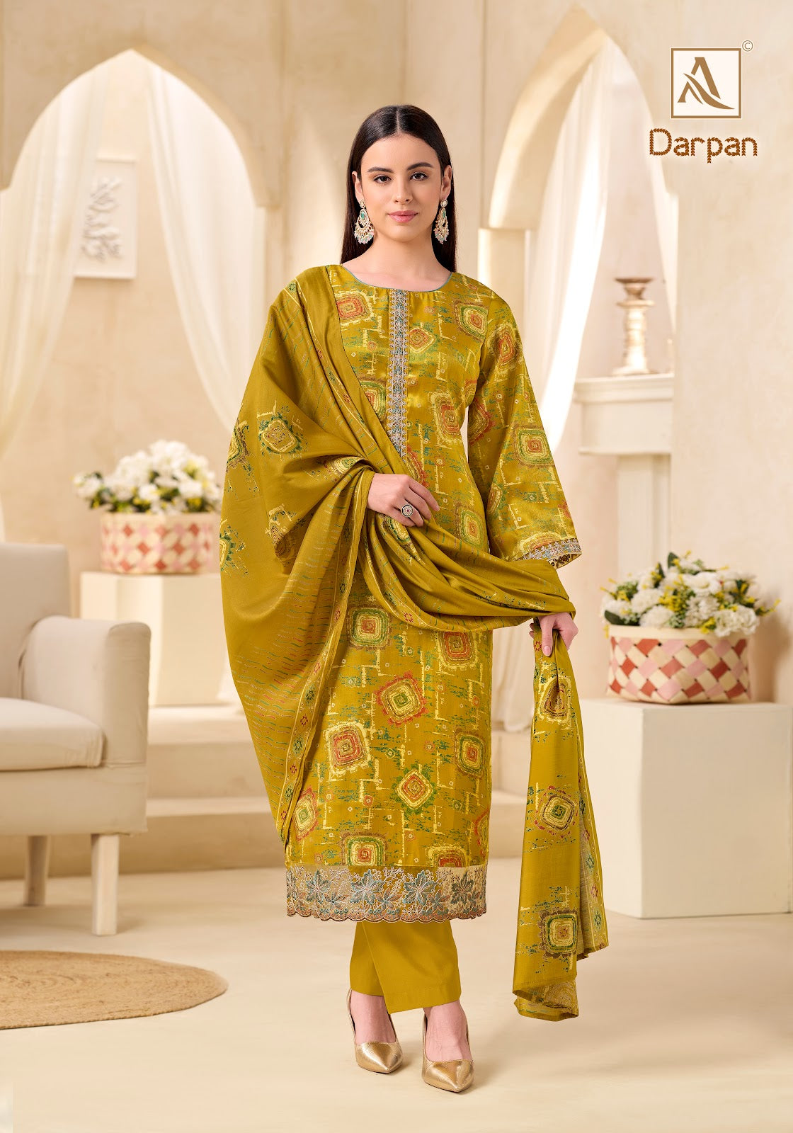 Darpan Alok Viscose Karachi Salwar Suits Exporter Ahmedabad