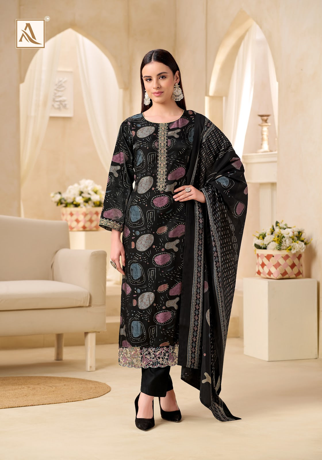 Darpan Alok Viscose Karachi Salwar Suits Exporter Ahmedabad