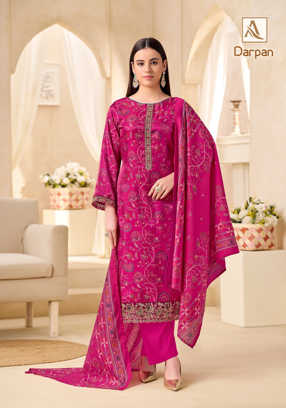 Darpan Alok Viscose Karachi Salwar Suits Exporter Ahmedabad