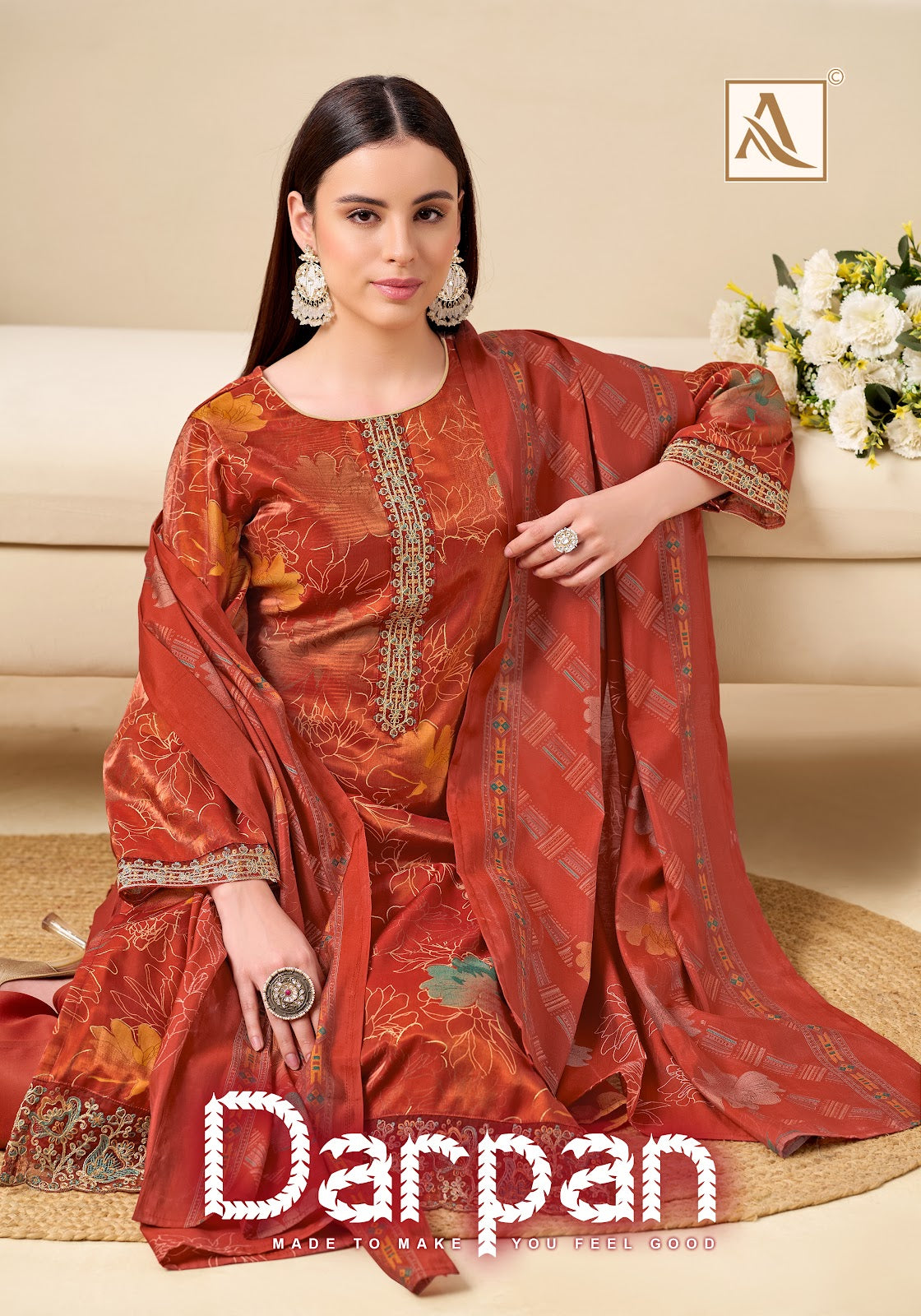 Darpan Alok Viscose Karachi Salwar Suits Exporter Ahmedabad