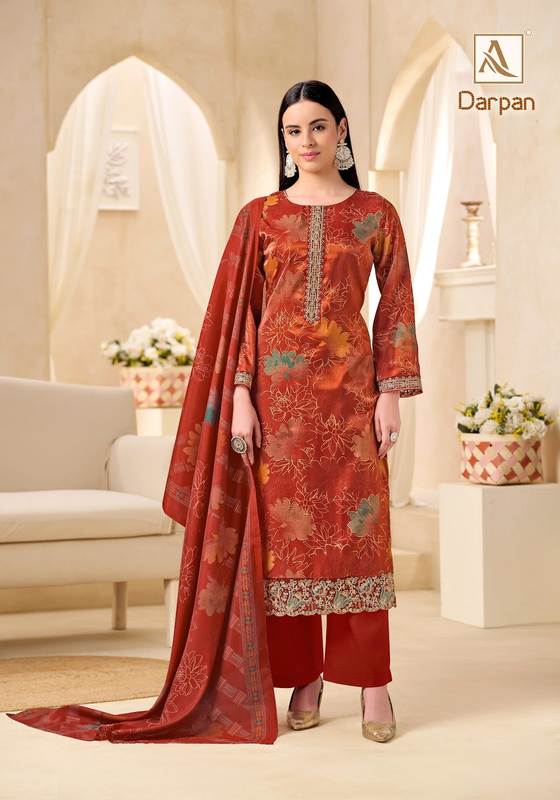 Darpan Alok Viscose Karachi Salwar Suits Exporter Ahmedabad