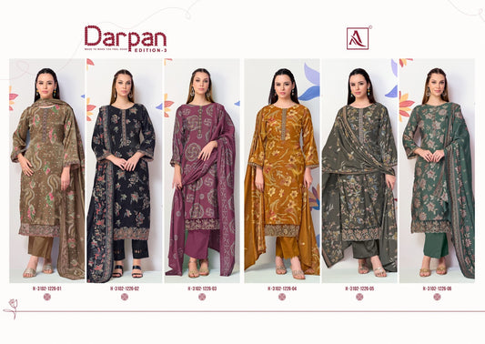 Darpan Edition 3 Alok Viscose Glass Karachi Salwar Suits Exporter Ahmedabad