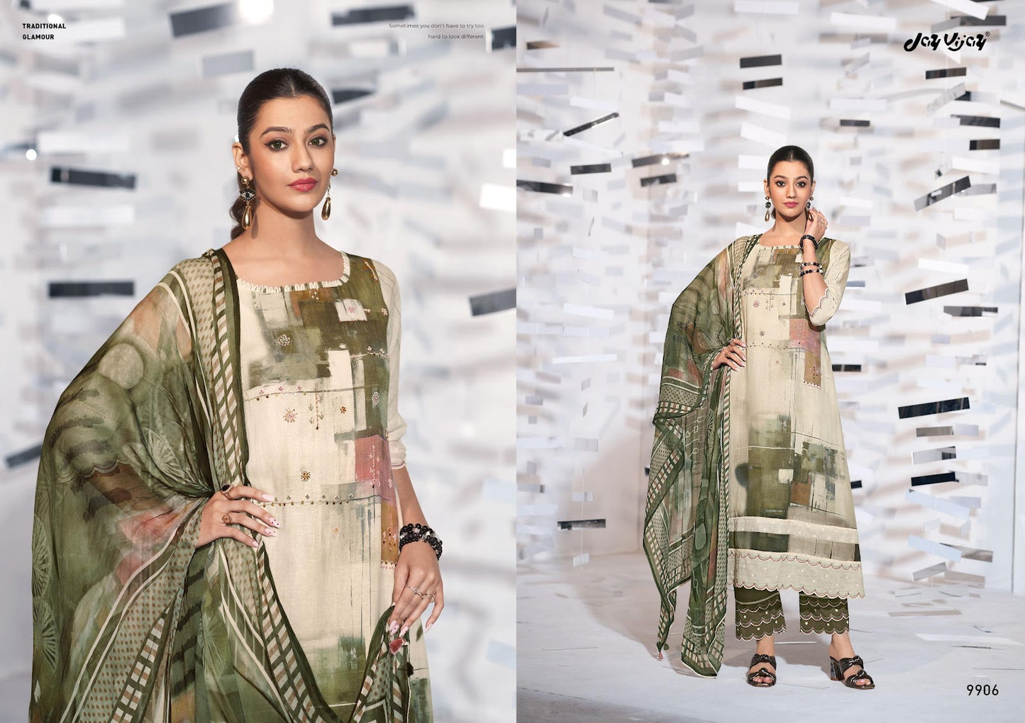 Darpan Jay Vijay Lilen Pant Style Suits Exporter