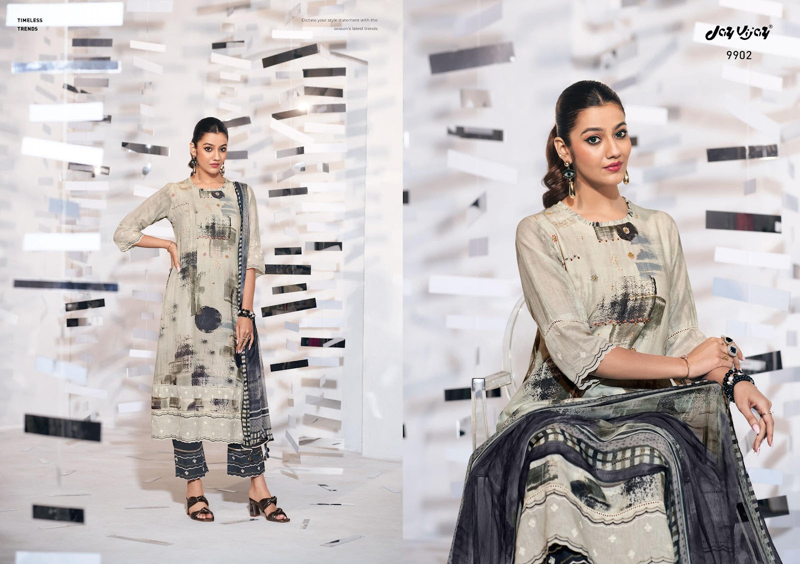 Darpan Jay Vijay Lilen Pant Style Suits Exporter