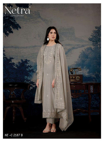 Darpika Netra Banarasi Pant Style Suits Supplier Gujarat