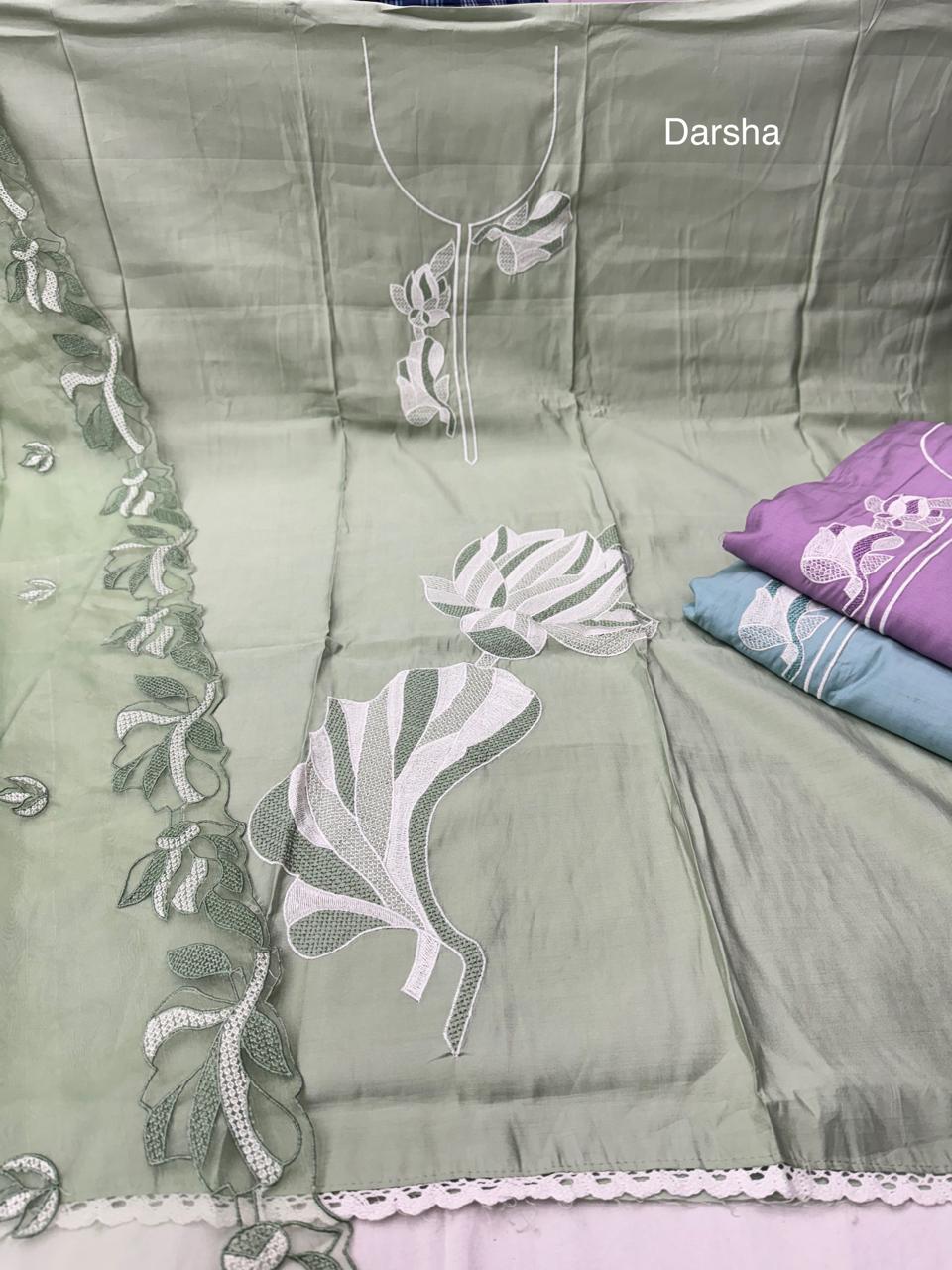 Darsha Nayandeep Roman Silk Salwar Suits Wholesaler Ahmedabad