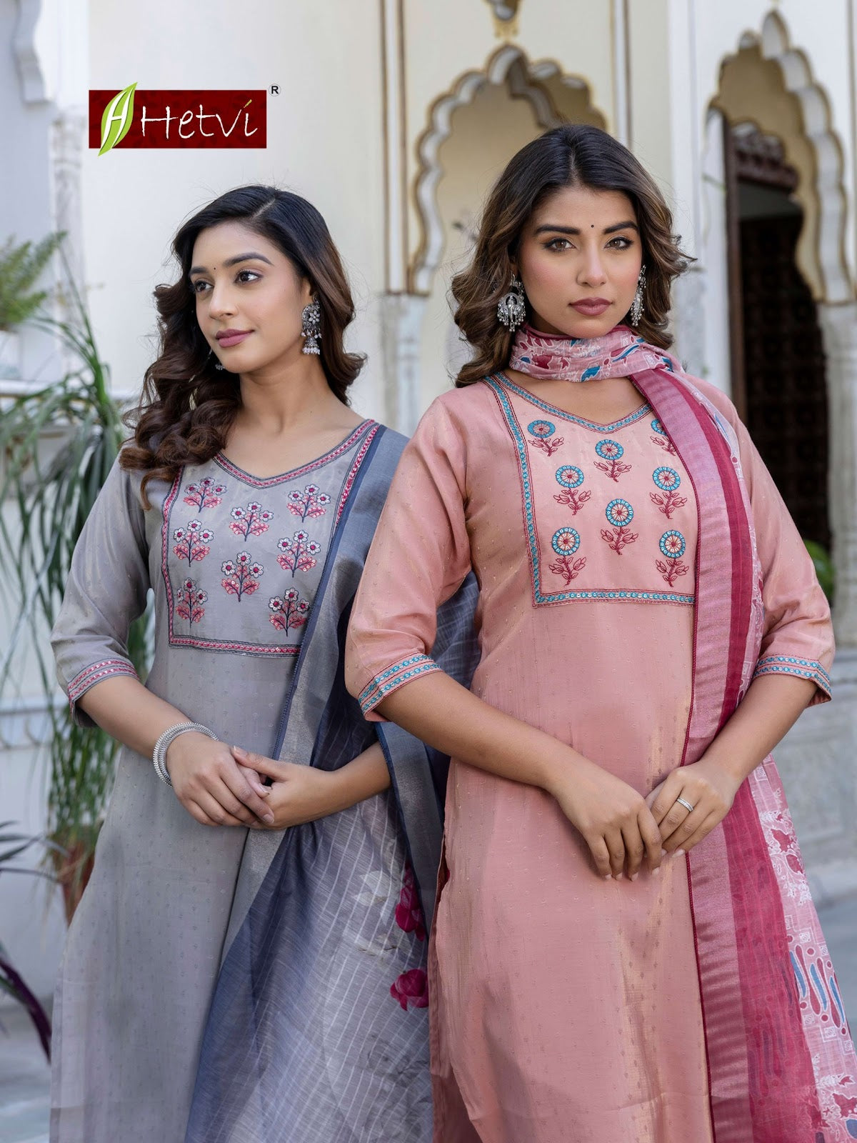 Darshi Hetvi Roman Readymade Pant Style Suits Exporter Gujarat