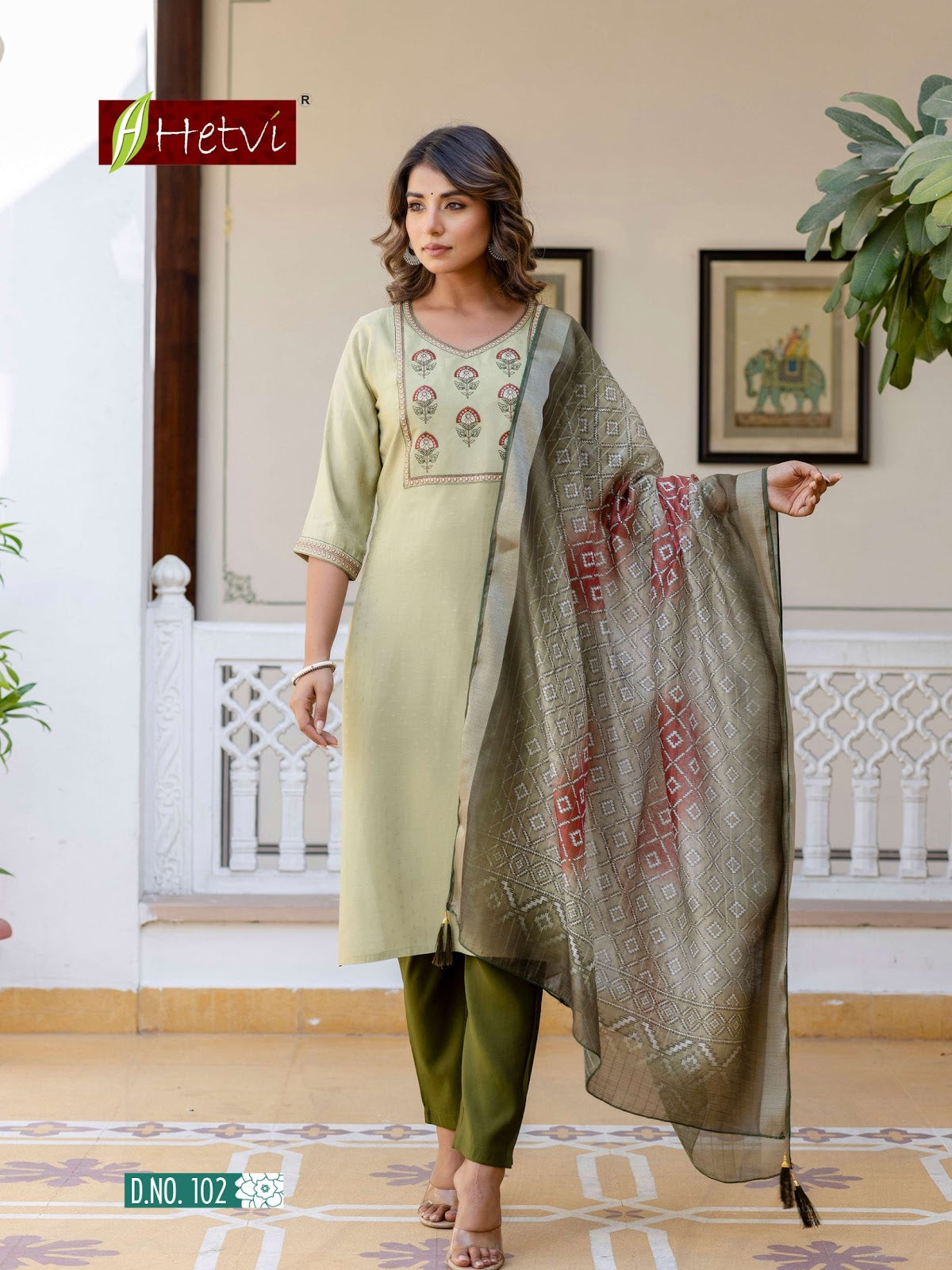 Darshi Hetvi Roman Readymade Pant Style Suits Exporter Gujarat