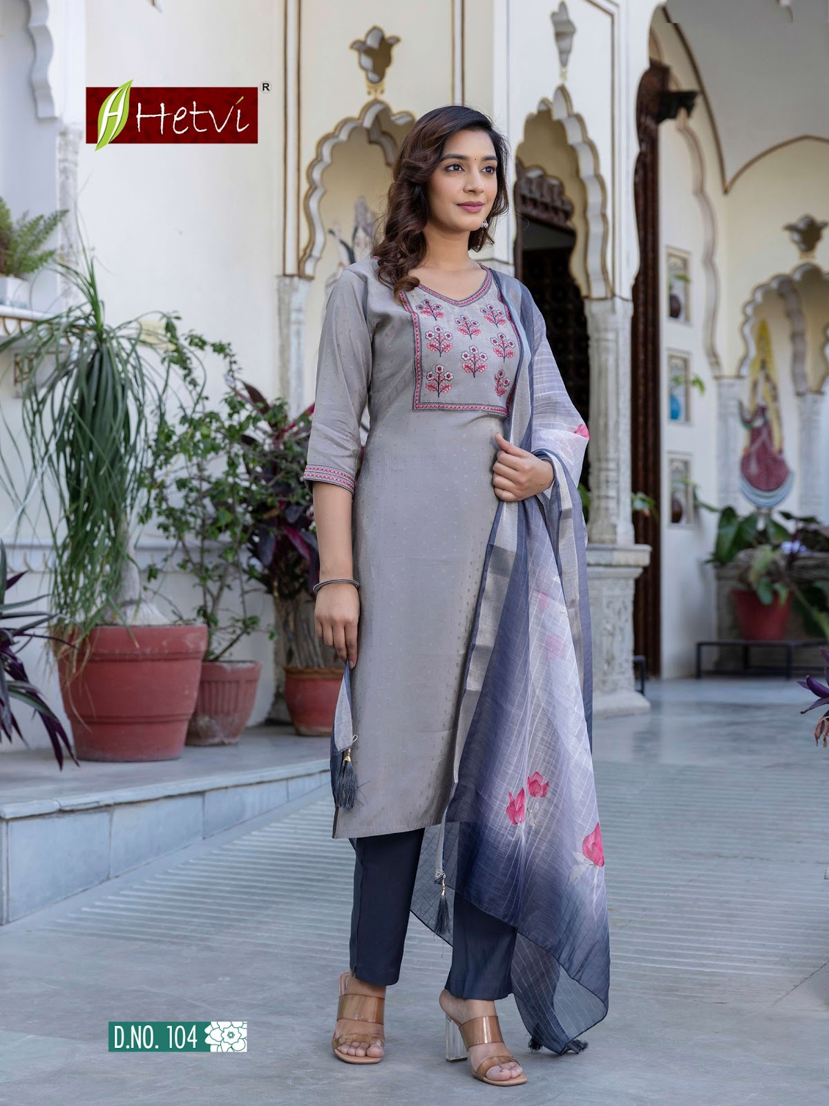 Darshi Hetvi Roman Readymade Pant Style Suits Exporter Gujarat