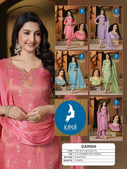 Darshi Kaya Shimmer Readymade Pant Style Suits Supplier
